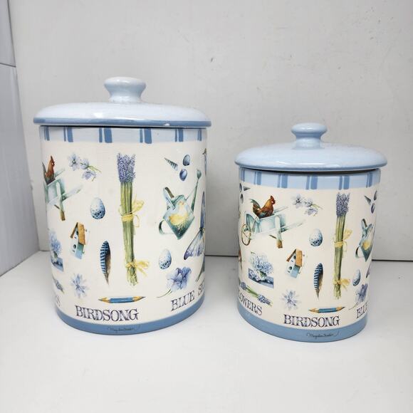 Vintage Marjolein Bastin Butterflies & Birds Kitchen Set - Picture 5 of 9